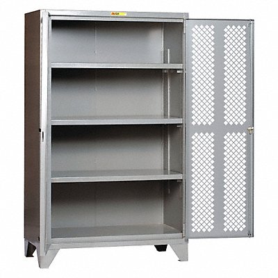 LITTLE GIANT SSLP3A2448 Storage Cabinet 78 x24 x48 Grey 3Shlv