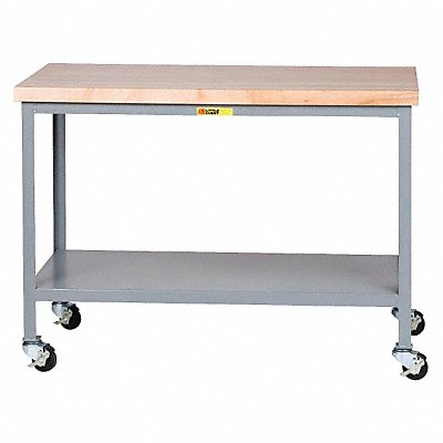 LITTLE GIANT WTS24243R Mobile Wrkbnch Butcher Block 24 W 24 D