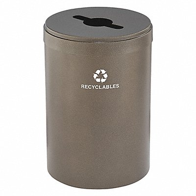 GLARO M2042BVBVR Recycling Container Brown 41 gal.