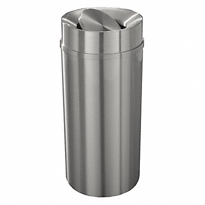 GLARO TA1533SASA Garbage Can Round 16 gal Silver