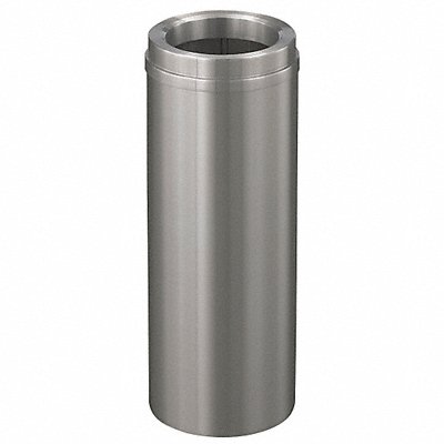 GLARO F924SASA Wastebasket Round 6 gal Silver