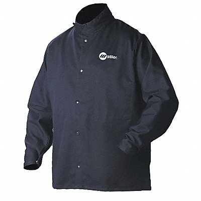 MILLER ELECTRIC 244756 Welding Jacket Navy Cotton/Nylon 4XL