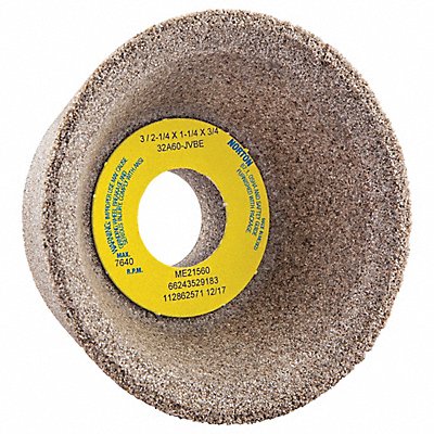 NORTON 66243529183 Flaring Cup Toolroom Wheel 3 in dia.
