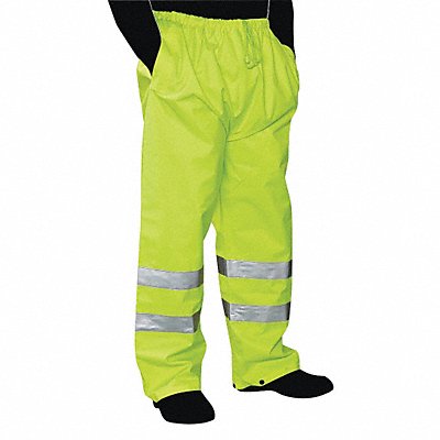 GRAINGER C16920GXL Rain Pants Class E Yellow/Green XL