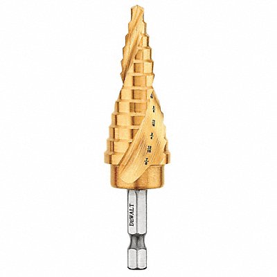 DEWALT DWA1786IR Step Cone Drill 3/16in to 7/8in HSS