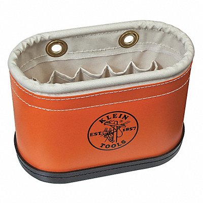 KLEIN TOOLS 5144BHB Bucket Bag Plastic Straight Wall Orange