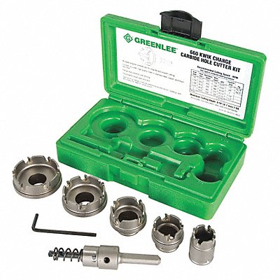 GREENLEE 660 Hole Saw Kit Saw Range 7/8 to 2