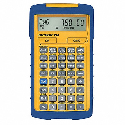 CALCULATED INDUSTRIES 5070 Electrical Calculator 8-1/4 x 6 In LCD