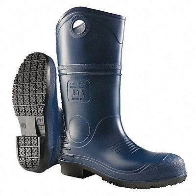 DUNLOP 8908633 J1727 Rubber Boot Men s 16 Knee Blue PR