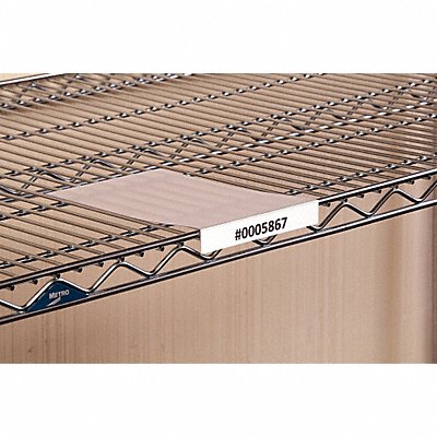 AIGNER INDEX BS5108 Label Holder Shelf 3/4 x5 x8 Clear PK10