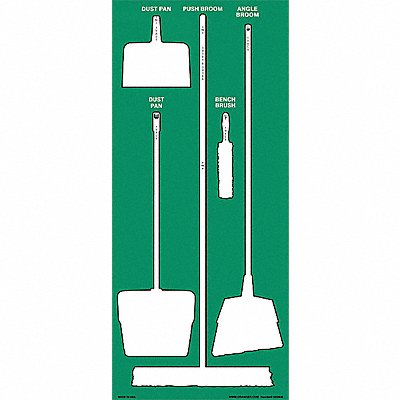 GRAINGER 34GN36 Shadow Board Ultra Aluma-Lite(TM) 68in H