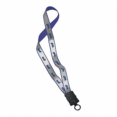 QUALITY RESOURCE GROUP VLY16 Breakaway Lanyard 16 in H Blue PK10