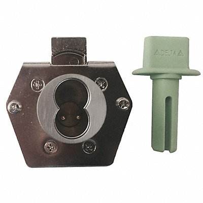 DELTA LOCK GDI1125D500BCRV2 Interchang Core Dead Bolt Silv Rectang