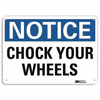 LYLE U51096NA14x10 Notice Sign 10 inx14 in Aluminum