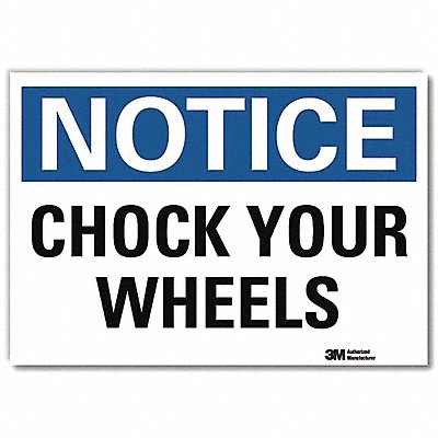 LYLE U51096RD14X10 Notice Sign 10 in x 14 in Reflective Sheeting