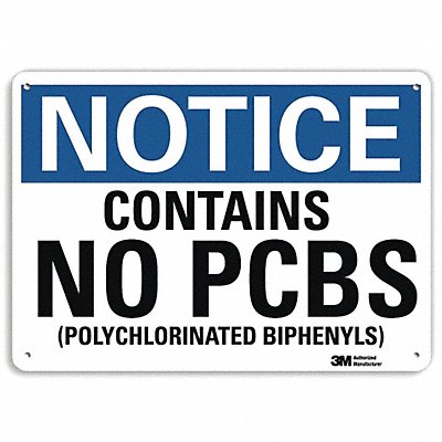 LYLE U51111RA10X7 Notice Sign 7 in x 10 in Aluminum