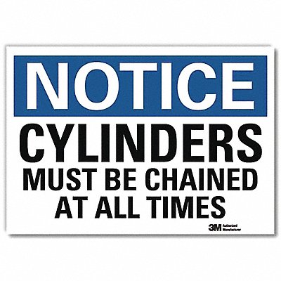 LYLE U51115RD14X10 Notice Sign 10 in x 14 in Reflective Sheeting