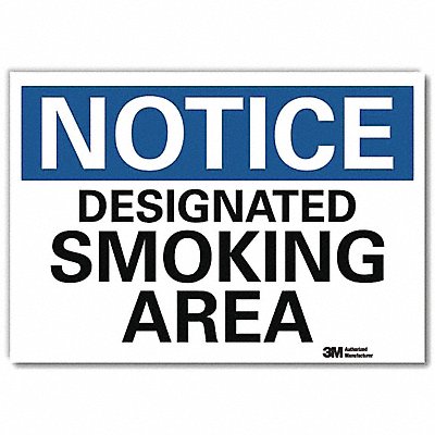 LYLE U51118RD14X10 Notice Sign 10 in x 14 in Reflective Sheeting