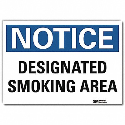 LYLE U51119RD14X10 Notice Sign 10 in x 14 in Reflective Sheeting
