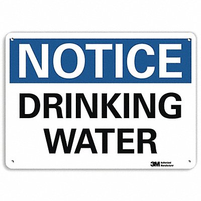 LYLE U51152NP10X7 Notice Sign 7 in x 10 in Plastic
