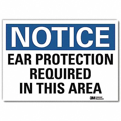 LYLE U51165RD7X5 Notice Sign 5inx7in Reflective Sheeting