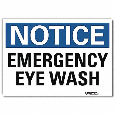 LYLE U51175RD10X7 Notice Sign 7inx10in Reflective Sheeting