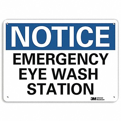 LYLE U51177NP10X7 Notice Sign 7 in x 10 in Plastic