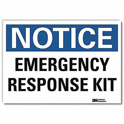 LYLE U51178RD7X5 Notice Sign 5inx7in Reflective Sheeting