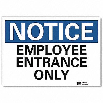 LYLE U51182RD14X10 Notice Sign 10inx14inReflective Sheeting