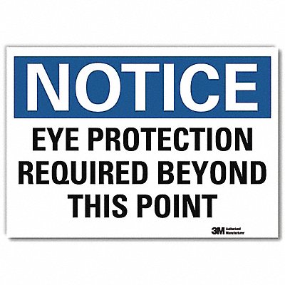 LYLE U51212RD10X7 Notice Sign 7inx10in Reflective Sheeting