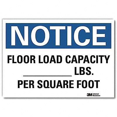 LYLE U51226RD14X10 Notice Sign 10inx14inReflective Sheeting