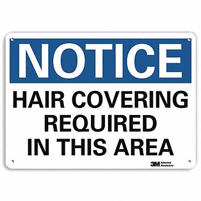 LYLE U51246NA10x7 Notice Sign 7 in x 10 in Aluminum