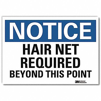 LYLE U51247RD7X5 Notice Sign 5inx7in Reflective Sheeting