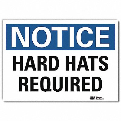 LYLE U51261RD14X10 Notice Sign 10 in x 14 in Reflective Sheeting