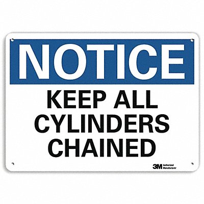 LYLE U51280NP10X7 Notice Sign 7 in x 10 in Plastic
