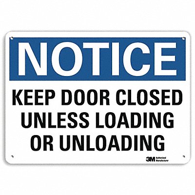 LYLE U51287NA10x7 Notice Sign 7 in x 10 in Aluminum
