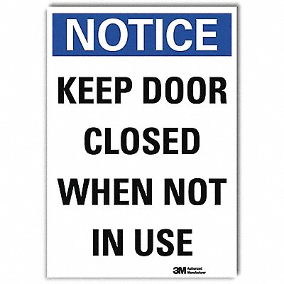 LYLE U51288RD5X7 Notice Sign 7inx5in Reflective Sheeting