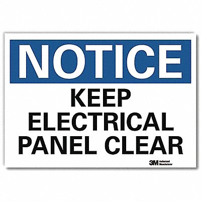 LYLE U51291RD14X10 Notice Sign 10inx14inReflective Sheeting