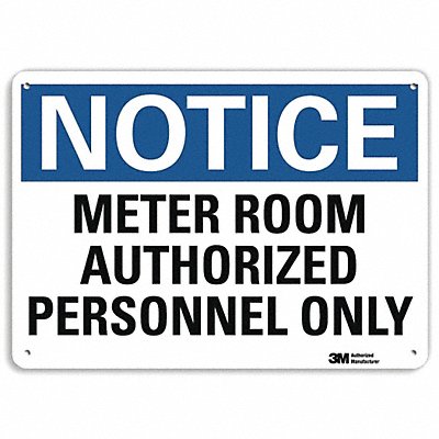 LYLE U51324NP10X7 Notice Sign 7 in x 10 in Plastic