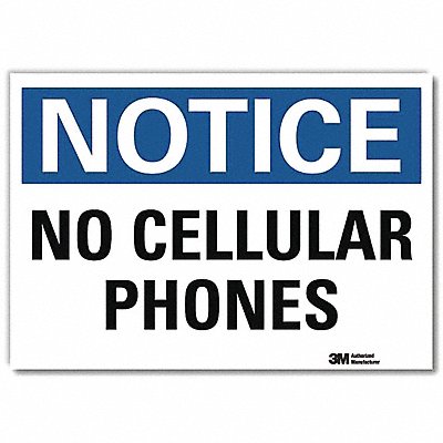 LYLE U51355RD14X10 Notice Sign 10x14in Reflective Sheeting