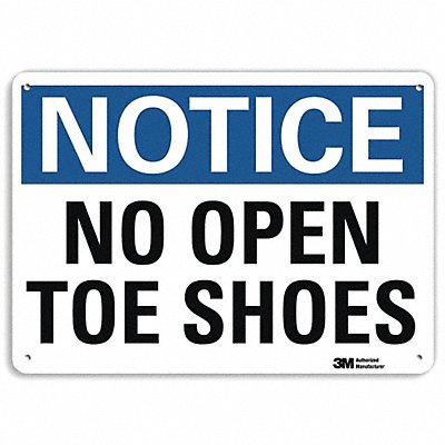 LYLE U51388NA10x7 Notice Sign 7 in x 10 in Aluminum