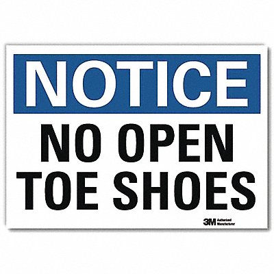LYLE U51388RD14X10 Notice Sign 10x14in Reflective Sheeting