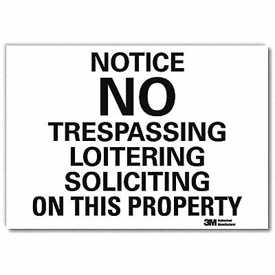 LYLE U51420RD14X10 Notice Sign 10 in x 14 in Reflective Sheeting