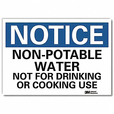 LYLE U51429RD7X5 Notice Sign 5inx7in Reflective Sheeting