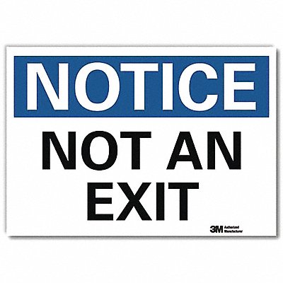 LYLE U51430RD7X5 Notice Sign 5inx7in Reflective Sheeting