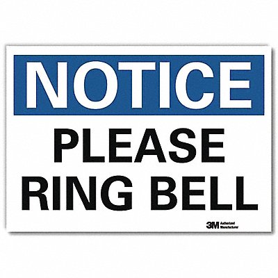 LYLE U51454RD14X10 Notice Sign 10x14in Reflective Sheeting