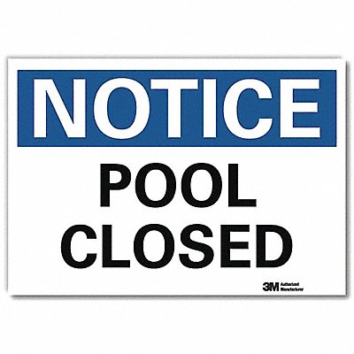 LYLE U51458RD7X5 Notice Sign 5inx7in Reflective Sheeting