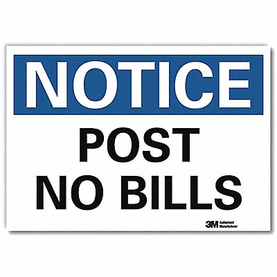 LYLE U51465RD14X10 Notice Sign 10x14in Reflective Sheeting