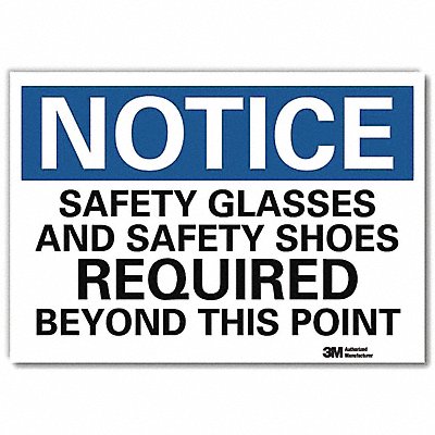 LYLE U51494RD10X7 Notice Sign 7inx10in Reflective Sheeting