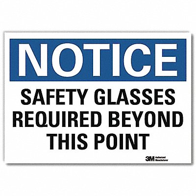 LYLE U51500RD7X5 Notice Sign 5inx7in Reflective Sheeting
